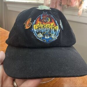 Vintage Walt Disney World Fantasmic Hat w/3 Glow In The Dark Pins